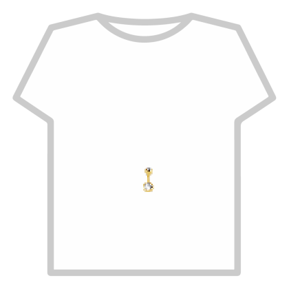 Golden Diamond Belly Ring